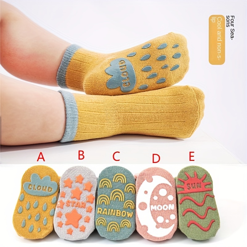 Toddler Boys Kids Socks Grip Non slip Bottom Breathable - Temu