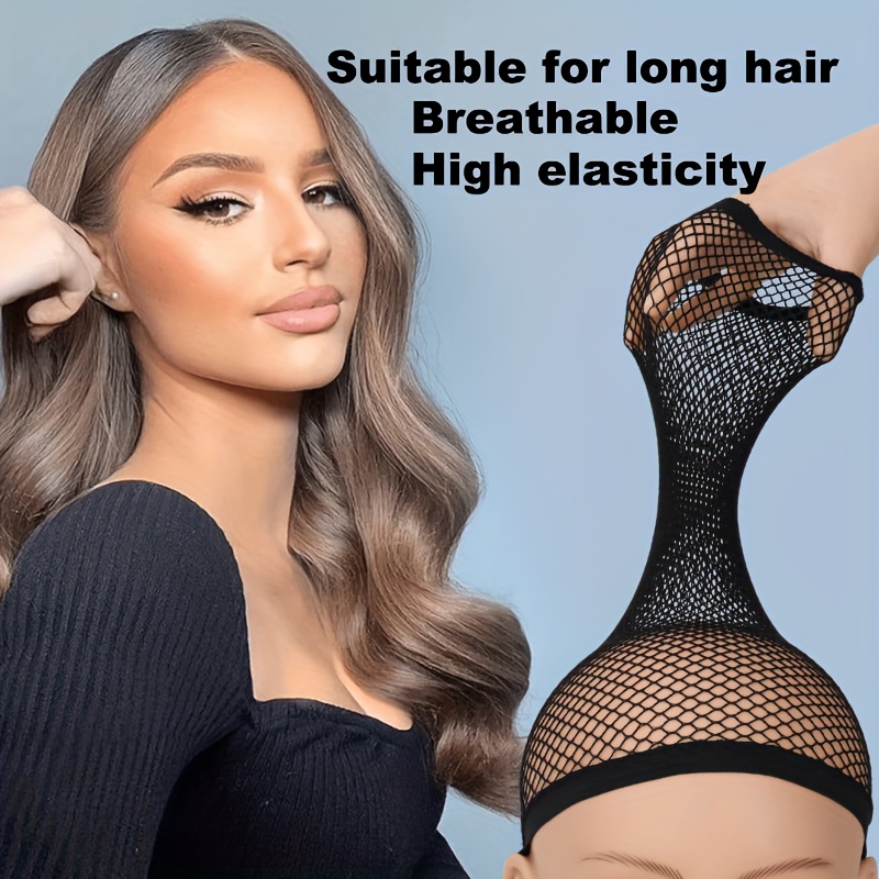 Wig Long Hair Elastic Mesh Net Wig Wig Long Temu Canada