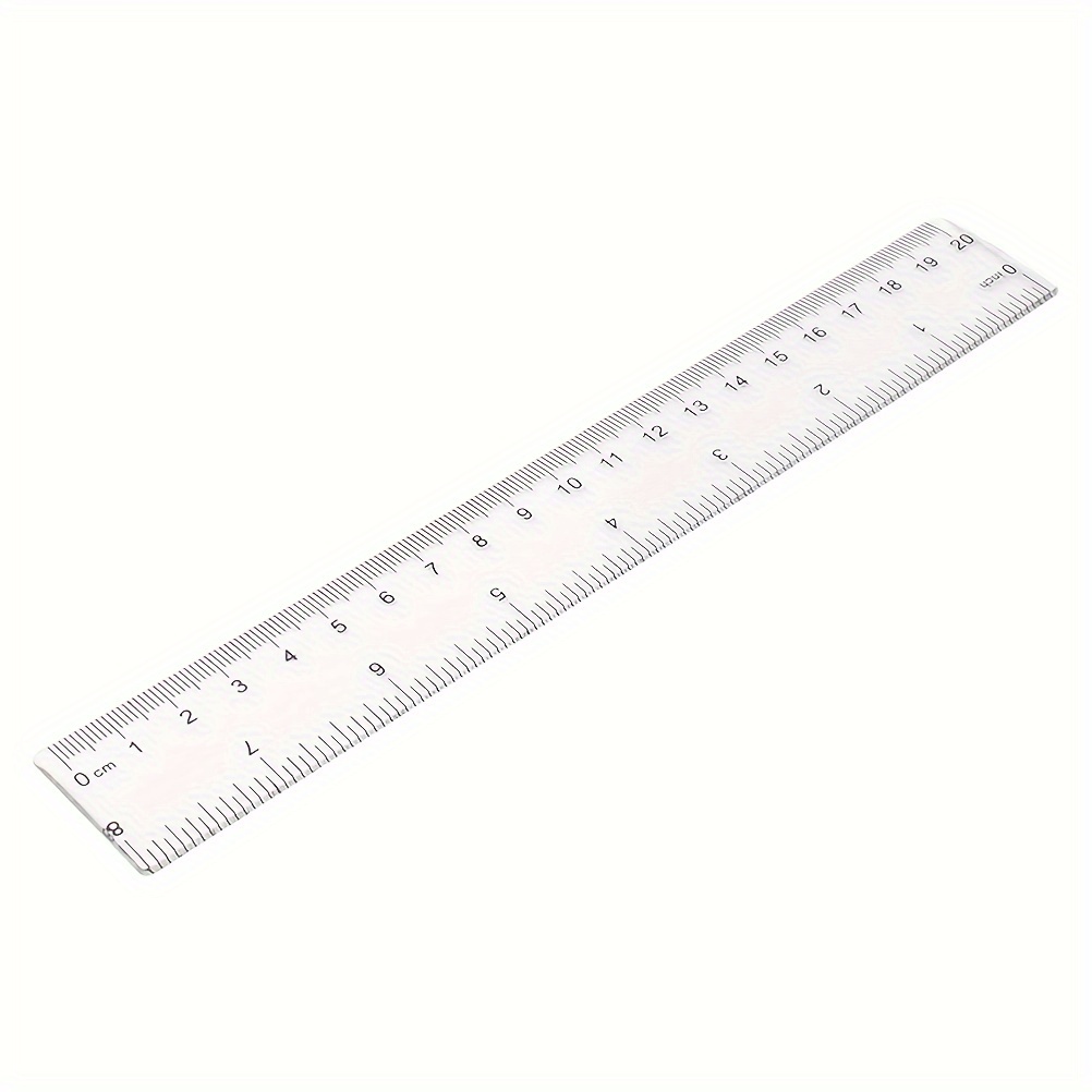 1PC, Transparent Ruler, Office Supplies, Learning Supplies, Simple  Transparent Ruler, Size: 156mm*30mm/6.14*1.18inch