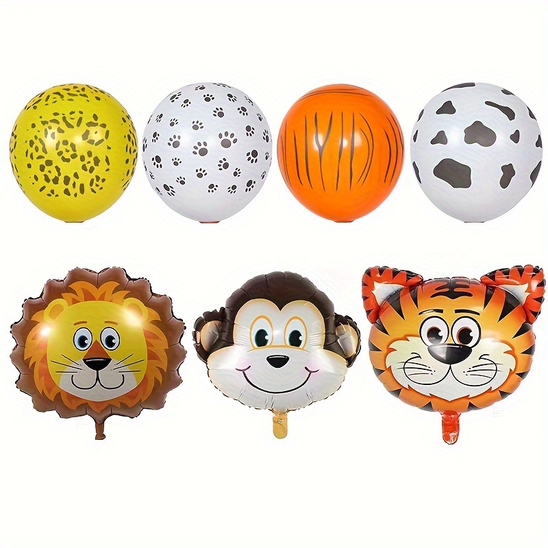 28 Pezzi Set Palloncini Numerati Animali Giungla Decorazioni - Temu Italy