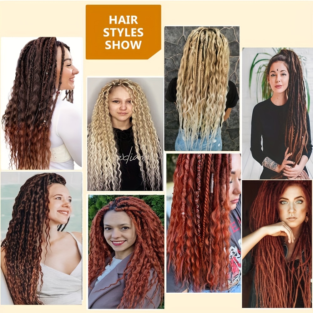 Boho Double Ended Dreadlocks Extensions 60CM Soft Honey B