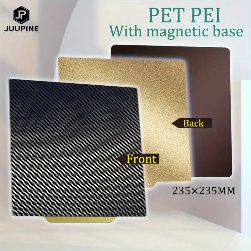 Avec Base Magnétique PET En Fibre De Carbone Lisse + Plaque D'acier À  Ressort PEI