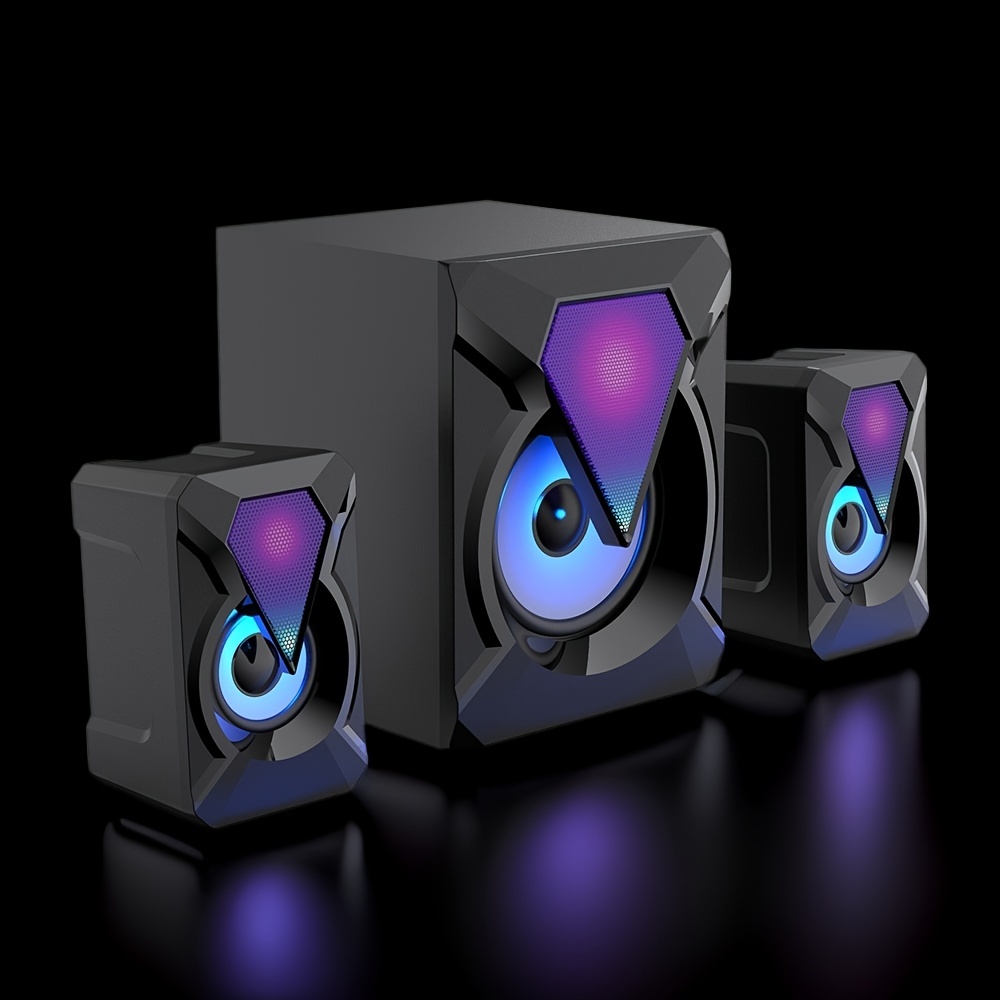 Led Gaming Speaker 2.1 Sistema Altavoces Multimedia Estéreo - Temu