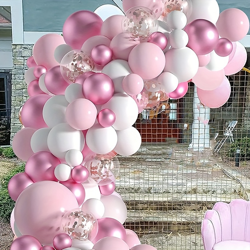 Pastel Balloons Arch Garland Kit White Metallic - Temu