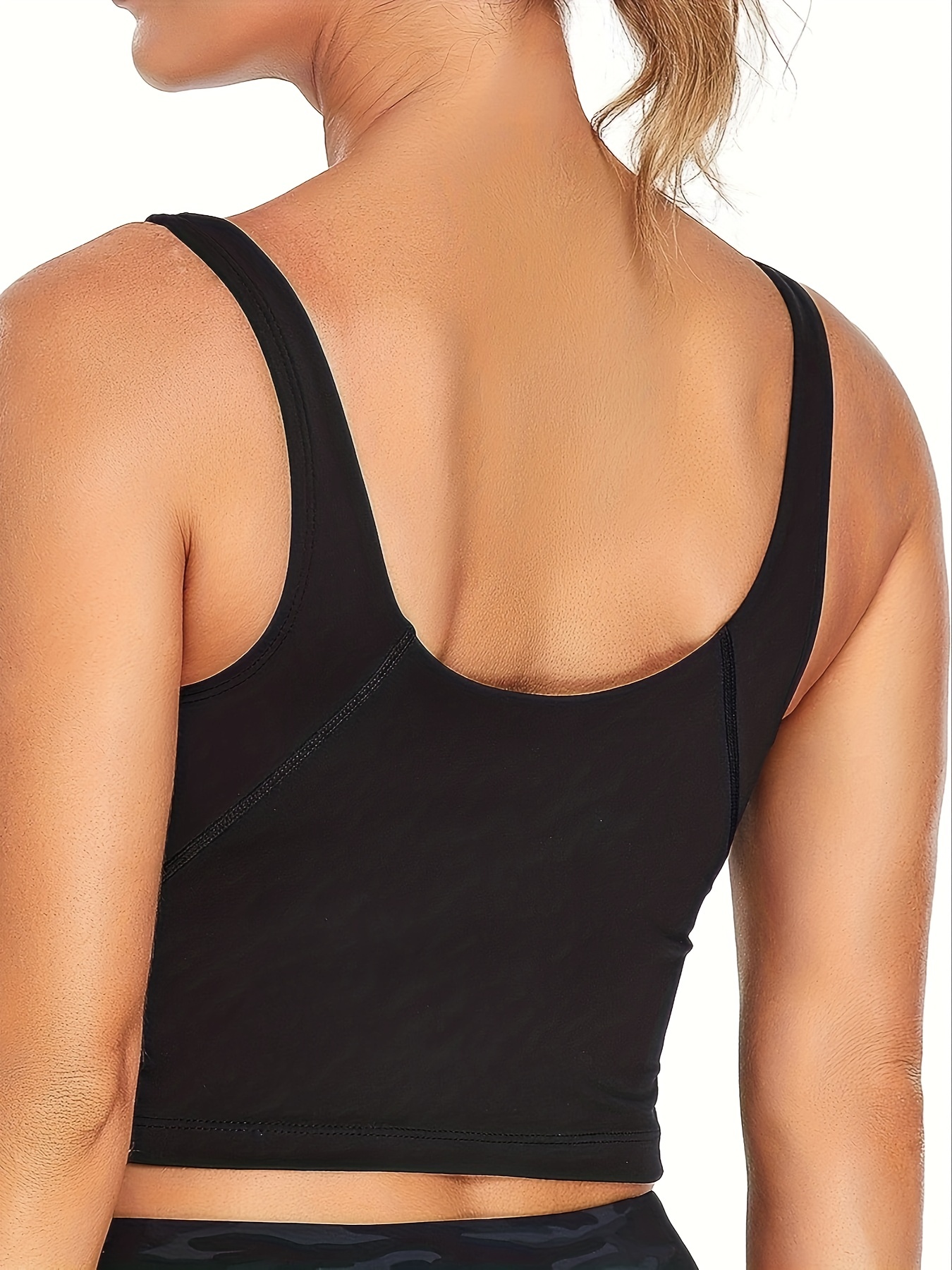 Halter Neck Fitness Sports Top Women Back Workout Gym Yoga Crop