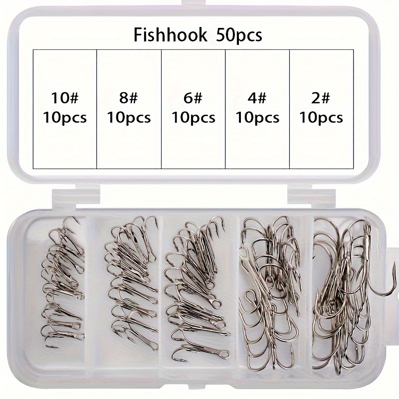 Carbon Steel Fishing Hooks, Sea Fishing Treble Hooks