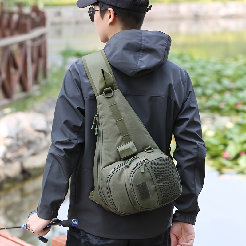 Large Capacity Fishing Tackle Bag Waterproof Fishing Tackle Storage Bag  Case Outdoor Travel Hunting Shoulder Bag