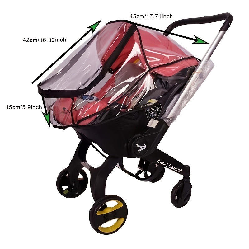 Universal Stroller Rain Cover EVA Stroller Weather Shield Baby Stroller  Waterproof & Windproof Rain Cover Baby