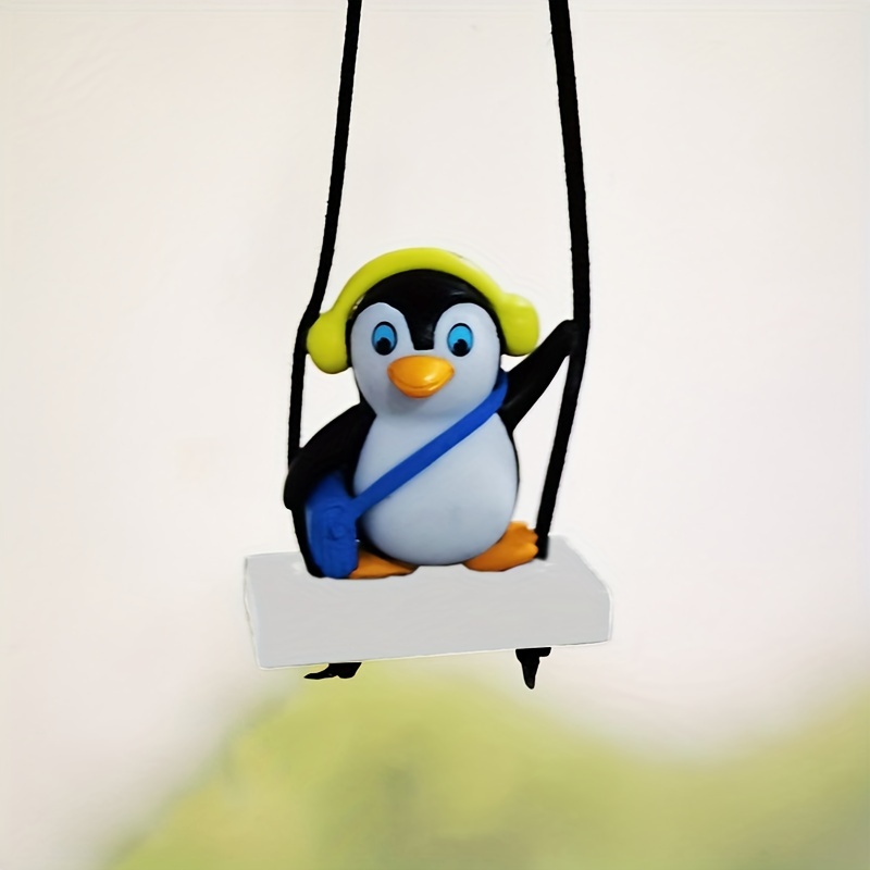 Häkeln Pinguin & Gänseblümchen Auto-hängendes Zubehör, gehäkeltes Smiley  Avocado-Auto-Rückspiegelzubehör, niedliches Innenautozubehör für Frauen -   Österreich