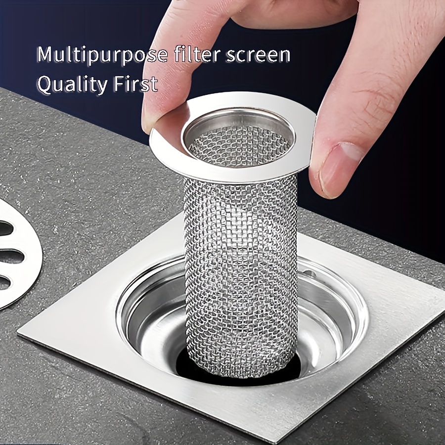 Stainless Steel Floor Drain Filter Hair Catcher Anti - Temu