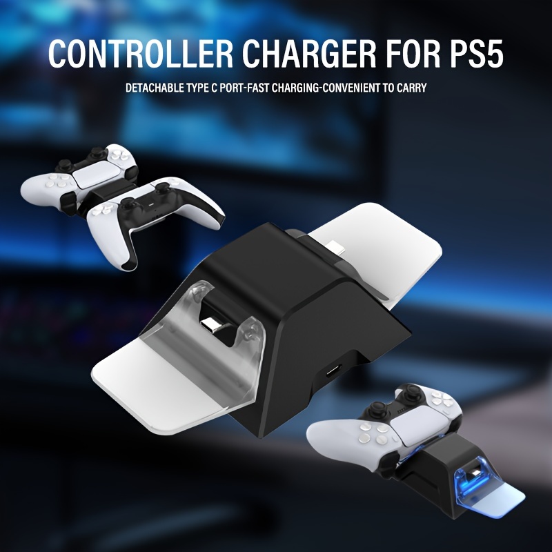 Ps5 Slim Stand Cooling Station Dual Ps5 Controller Charger - Temu