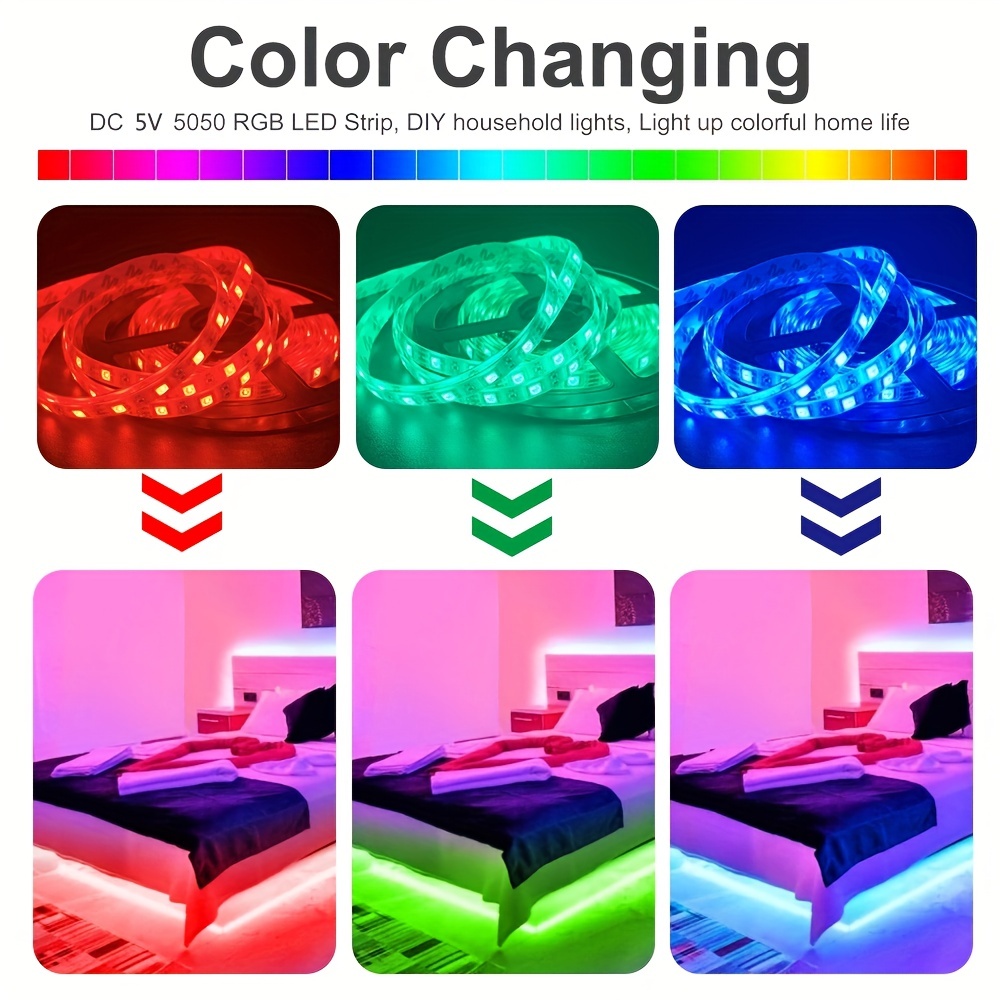 Homelife 6-Piece Colour Changing LED Lights and Remote Control