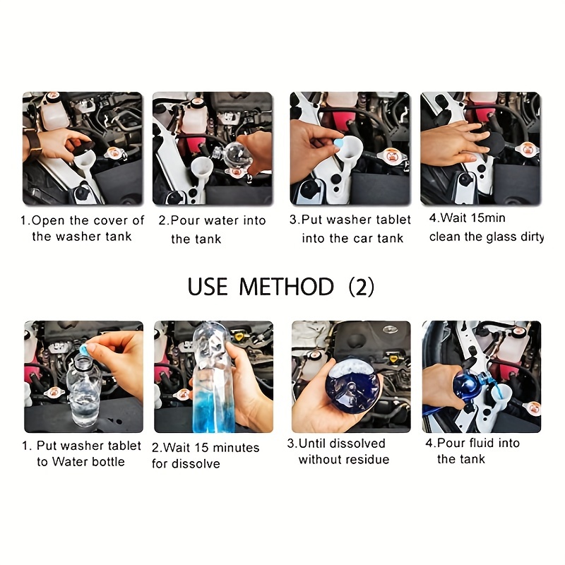 Car Glass Water Film Remover Effervescent Tablets