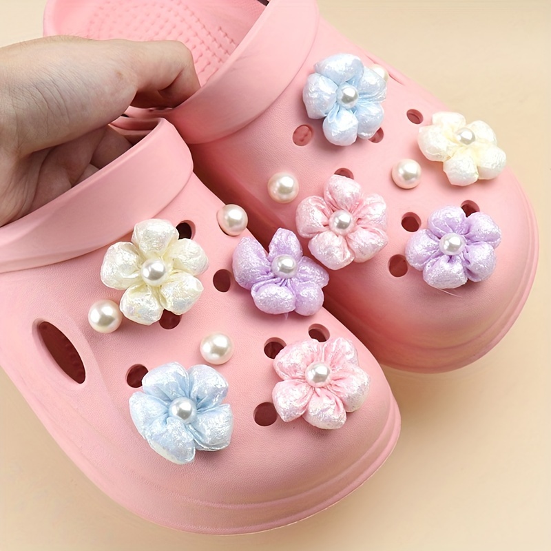 Single Sale 1-16pcs Shoe Charms Pink Black Musical Note Accessories Shoe  Decoration DIY For Croc