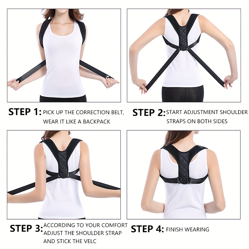 Comfortable Adjustable Posture Corrector For Spinal Alignment And
