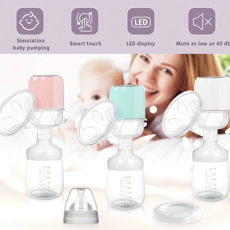 Extractor de leche eléctrico doble, para lactancia materna, sin dolor,  pantalla LED HD, fuerte potencia de succión, recargable, sin BPA, silencioso