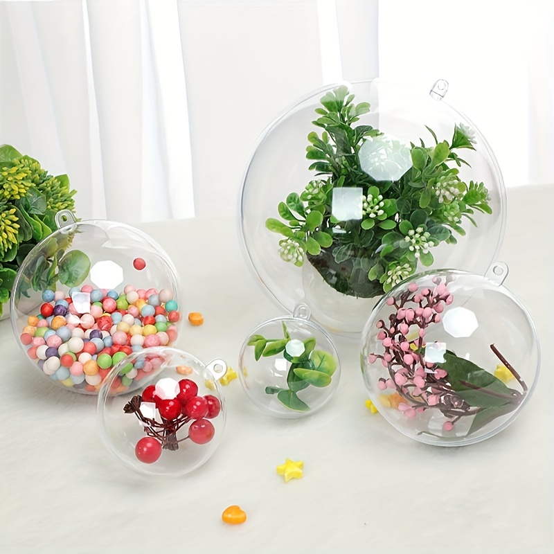 10pcs Transparent Plastic Christmas Ball for Decoration