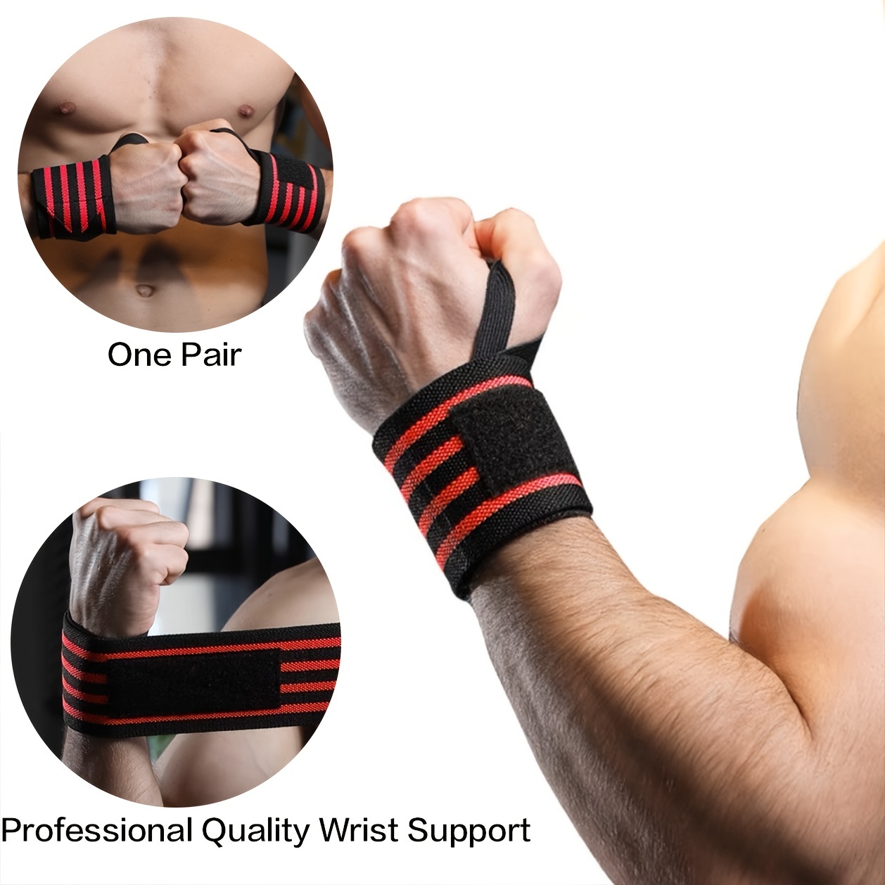 Copper Gym Wrist Support Professional Sports Wristband - Temu