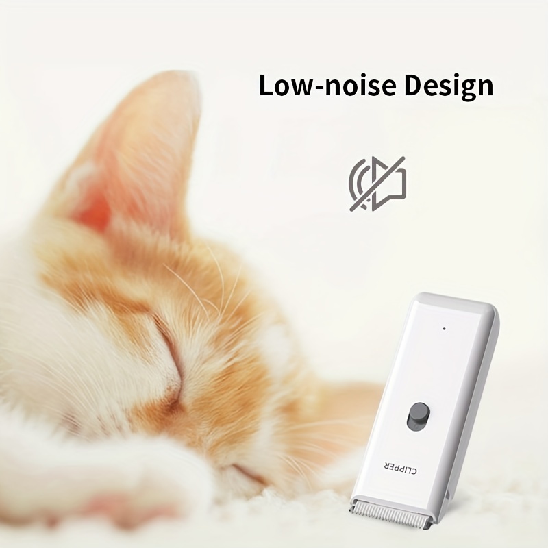 ペット電子バリカン、ポータブル低ノイズ充電式グルーミングデバイス猫 ...