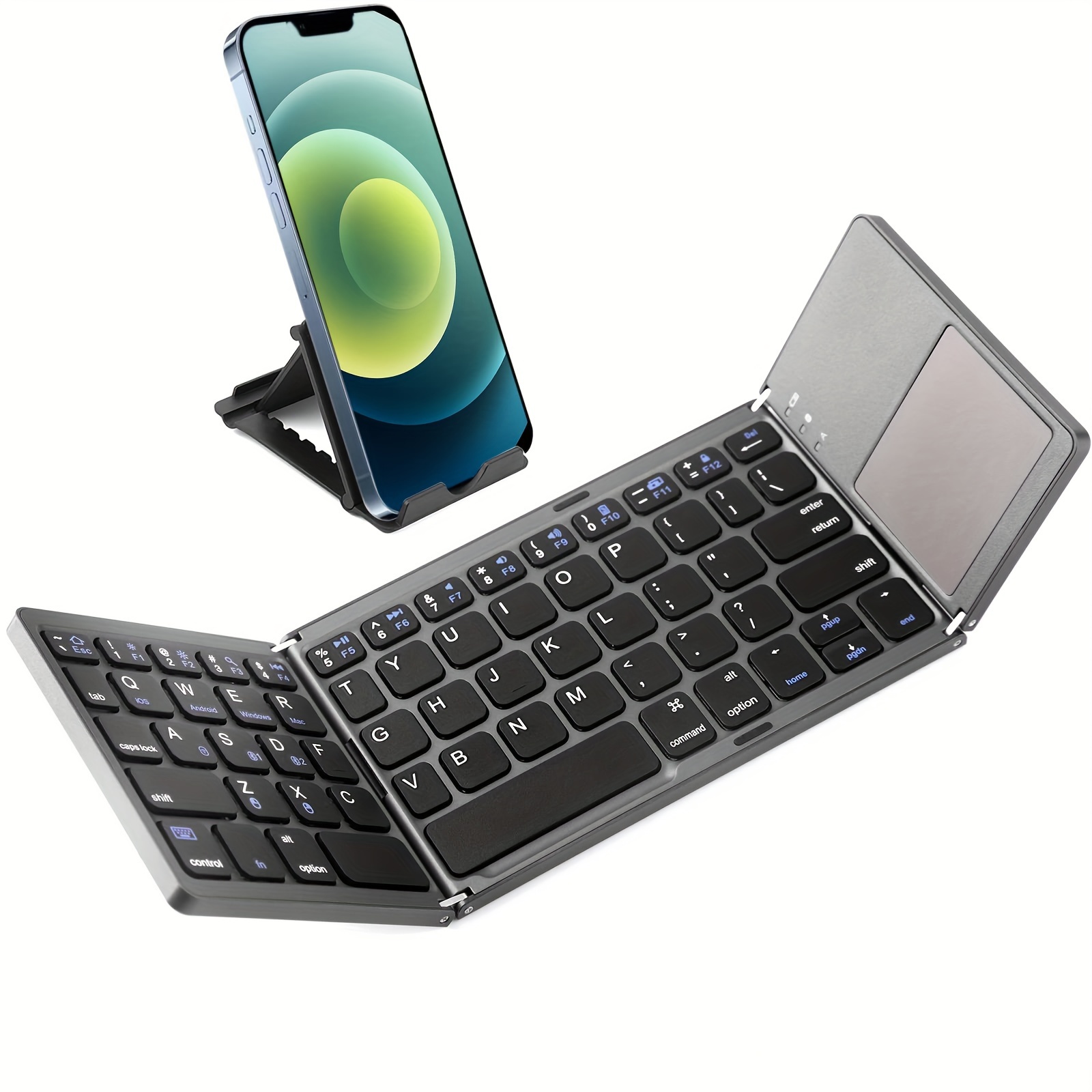 Clavier Bluetooth sans fil ultra-fin avec pavé tactile pour tablette PC  Android Windows - Clavier