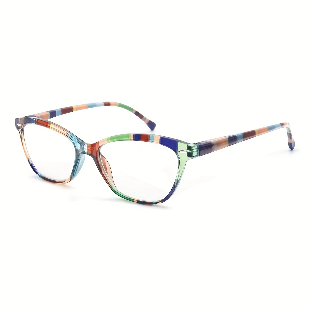 Women Reading Glasses Colorful Readers, Beautiful Pattern Cat Eye Blue Light  Blacking Glasses For Reading Lightweight Flexible Spring Hinge Well Wear  Look Younger Random Color - Temu