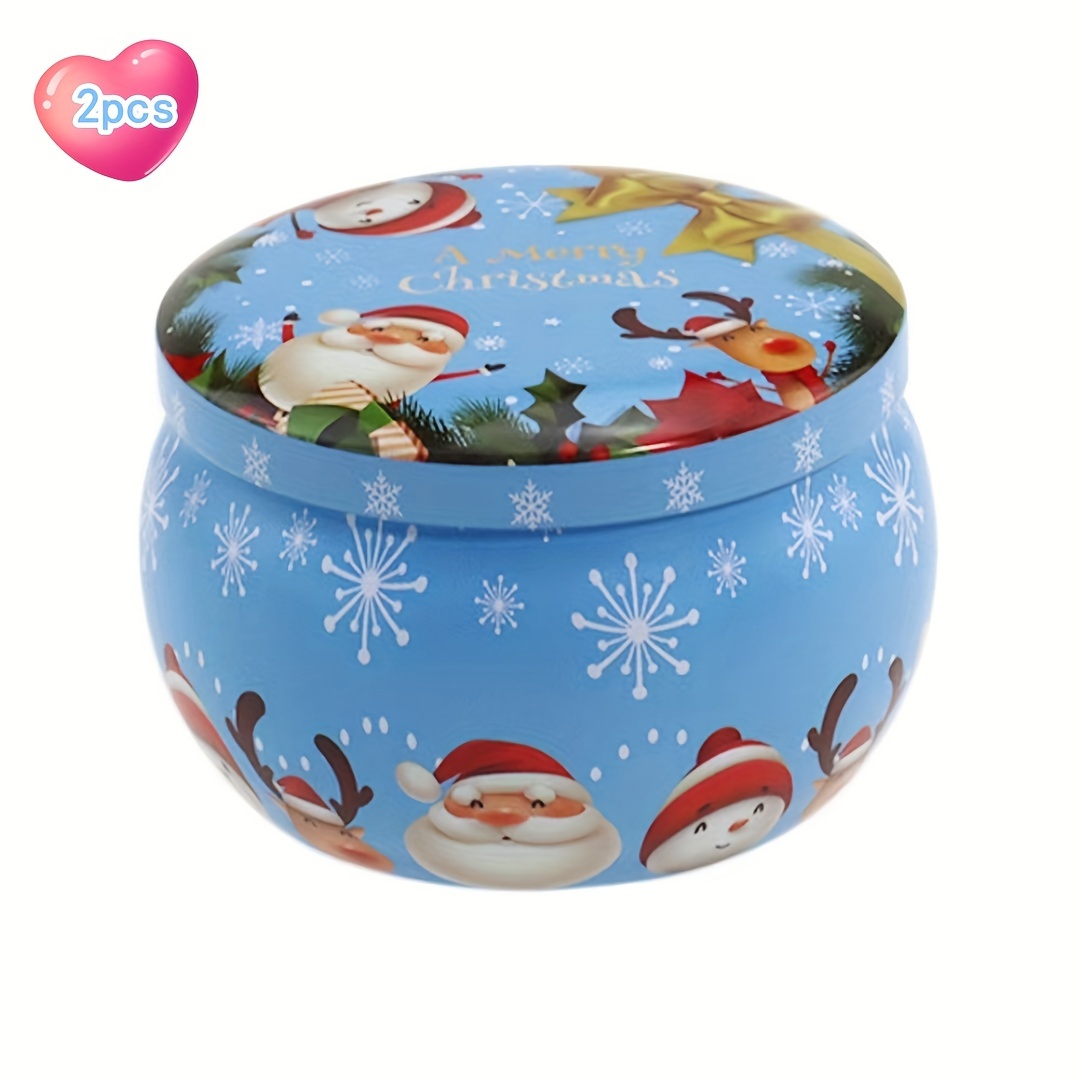 Packaging Iron Box Fragrance Candle Jar Round Tin Flower - Temu