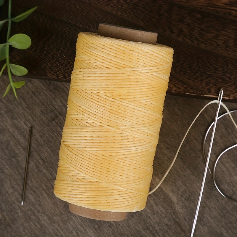250M Leather Waxed Thread, Sewing Waxed Thread Cord with Leather