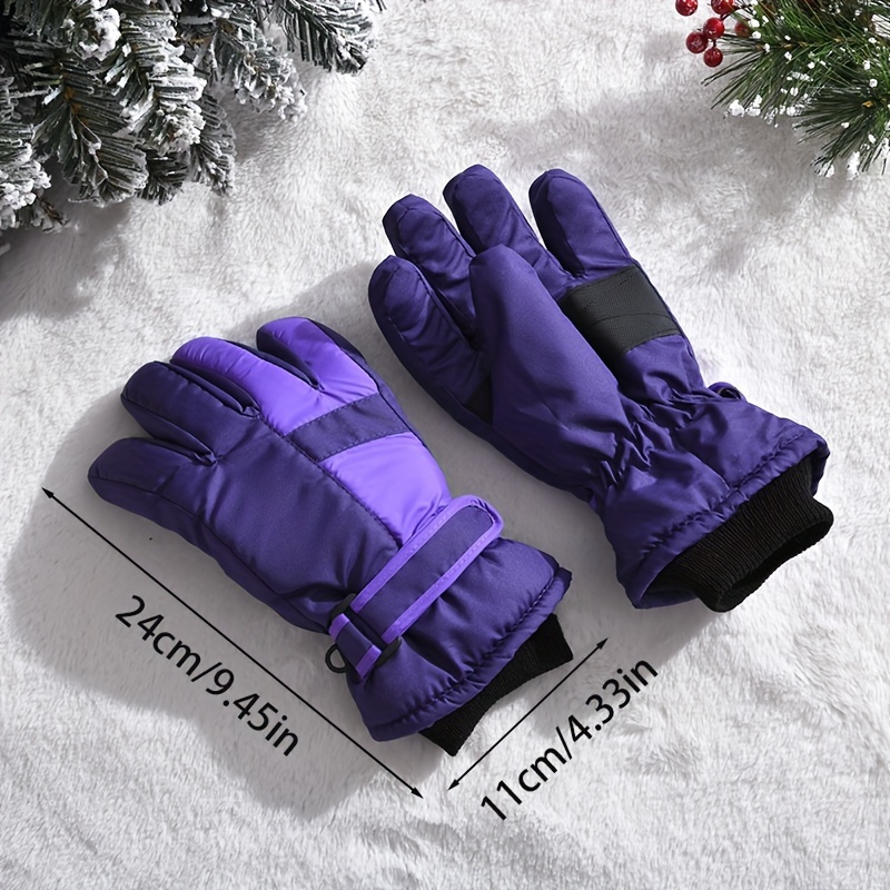 Purple deals ski gloves