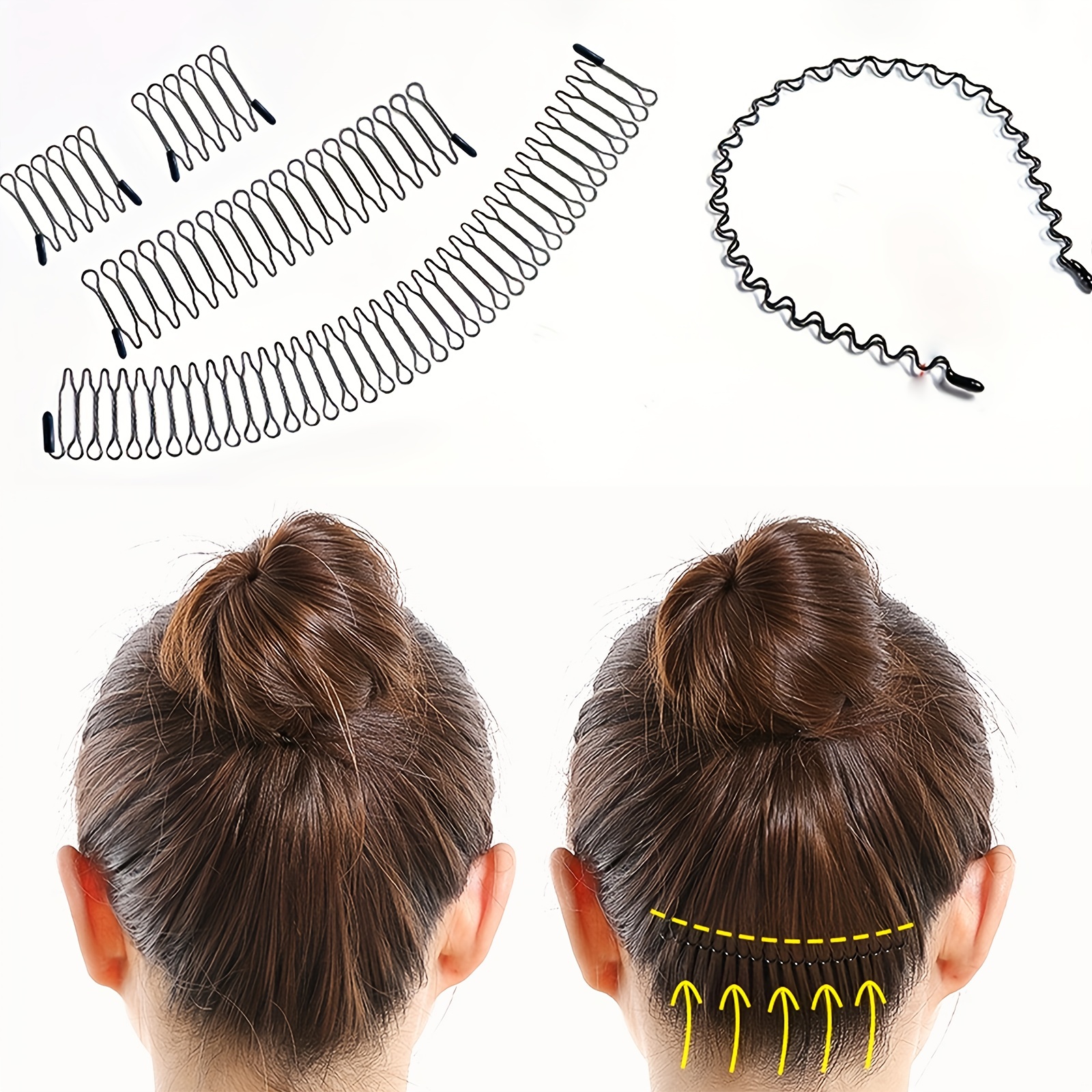 U Shape Hair Pins Invisible Hair Finishing Fixer Combs Mini - Temu