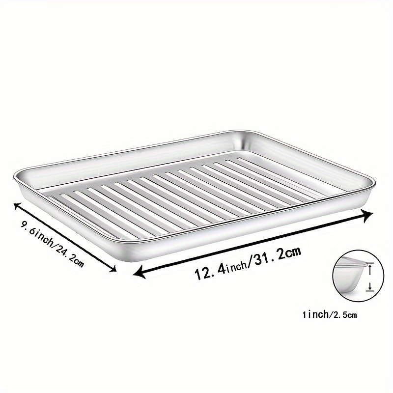 Stainless steel 2025 toaster oven pan