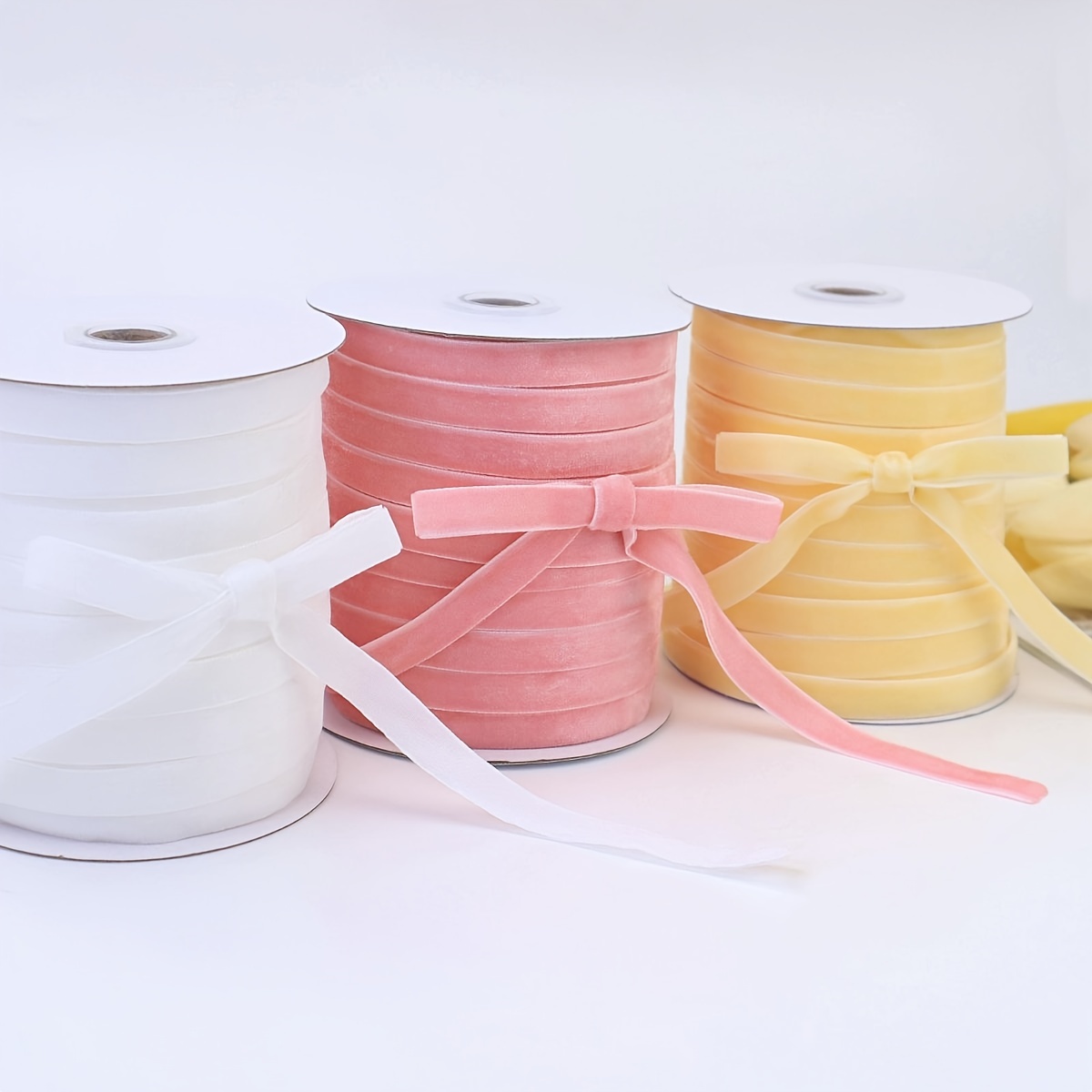 5 Yards Velvet Ribbon Lace Craft Ribbon For Christmas - Temu