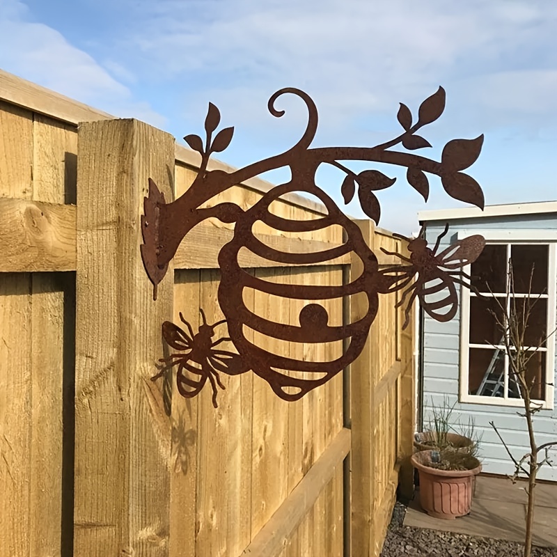 Wooden and Metal Bees for Home Decor