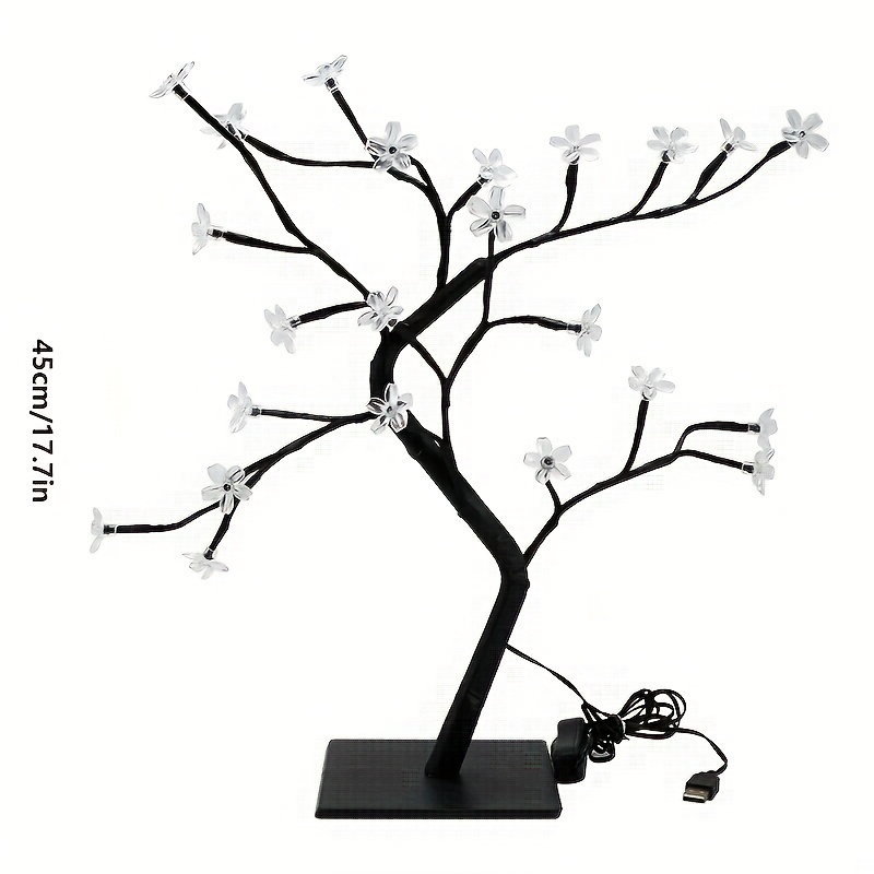 Universal - HX006 Lampe d'arbre LED Lampe chaude Fleur de cerisier Lampe  d'arbre en cuivre Petite lampe de table Lampe de décoration d'arbres de  fête - Lampes de bureau - Rue du