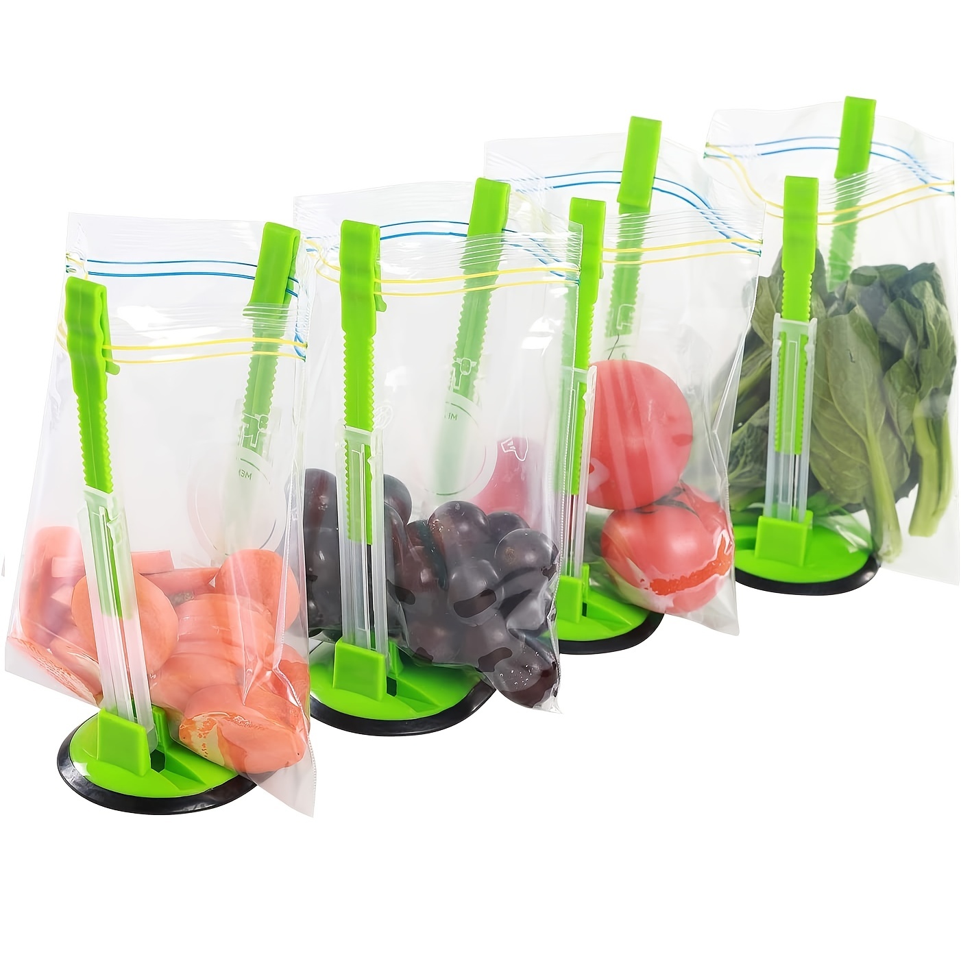 1pc Baggy Rack Holder For Food Prep Bag/Plastic Freezer Bag/Ziplock Bag  Holder Stand, Meal Planning/ Prep Bag Holders