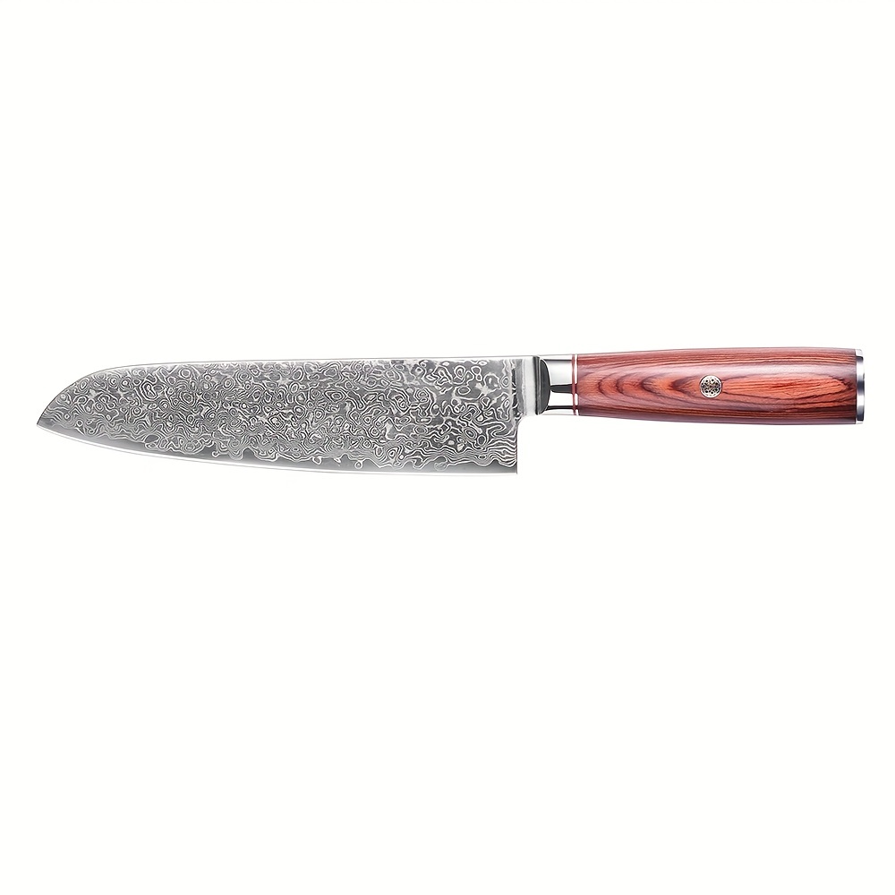 1pc 6 Inches Damascus Chef Knife, VG10 Stainless Steel, Razor Sharp, Stain  Resistance And Durable, Perfect For All-round Food Preparation