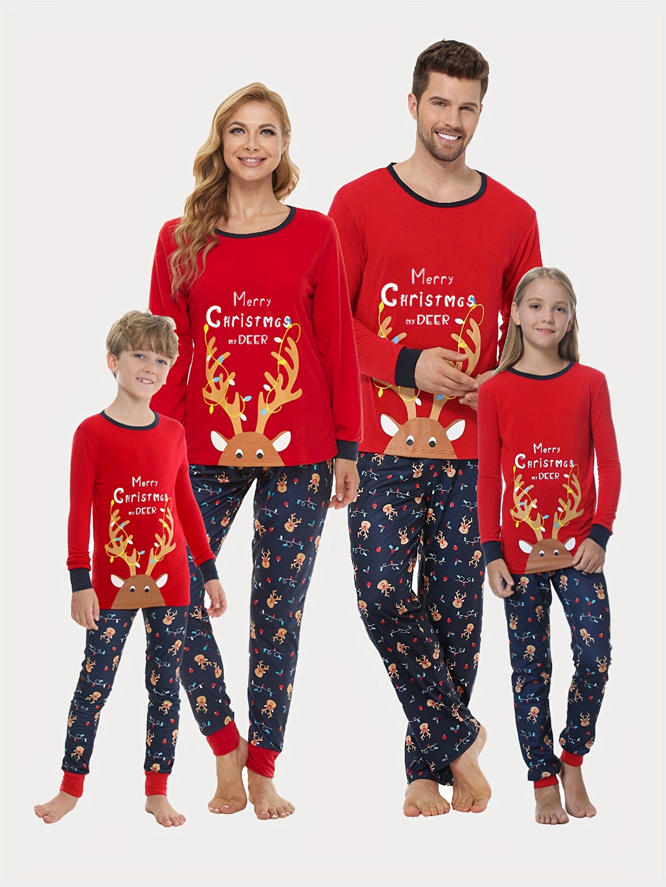 Family Christmas Pjs Matching Sets, Cozy Long Sleeve