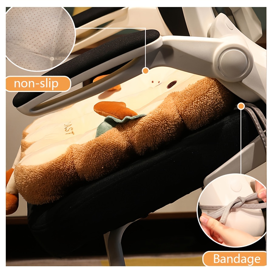 1pc Comfortable Cartoon Toast Seat Cushion, Perfect Anti-Fatigue Pillow For  Home & Office Seating, Christmas, Halloween, Thanksgiving Day Gift