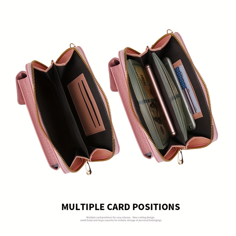Pu Leather Purse For Women Vintage Multi Card Wallet Simple And Fashionable  Handbag With Zipper - Bags & Luggage - Temu United Arab Emirates