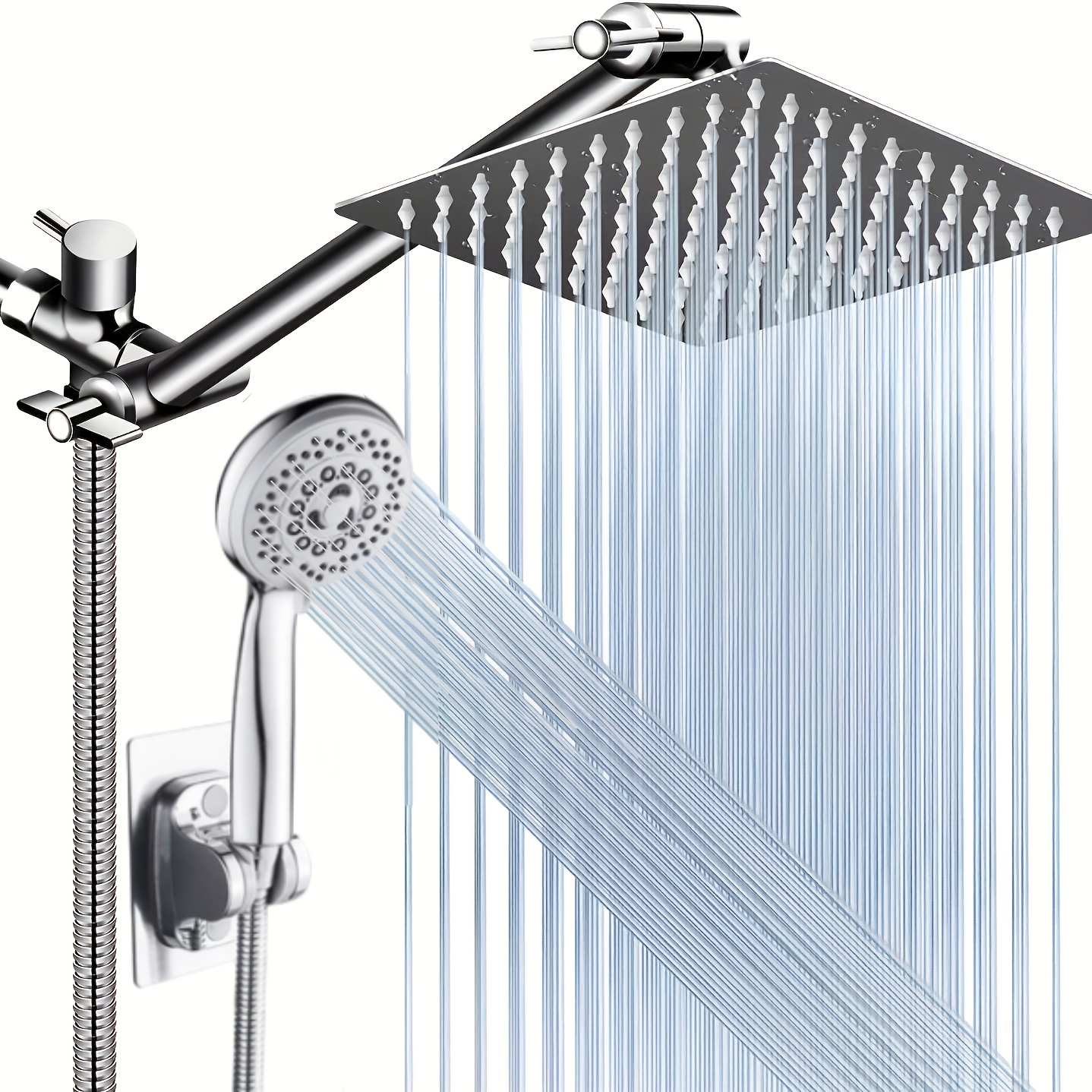 Bathroom Rain Shower Head High Pressure Large Handheld Spray - Temu