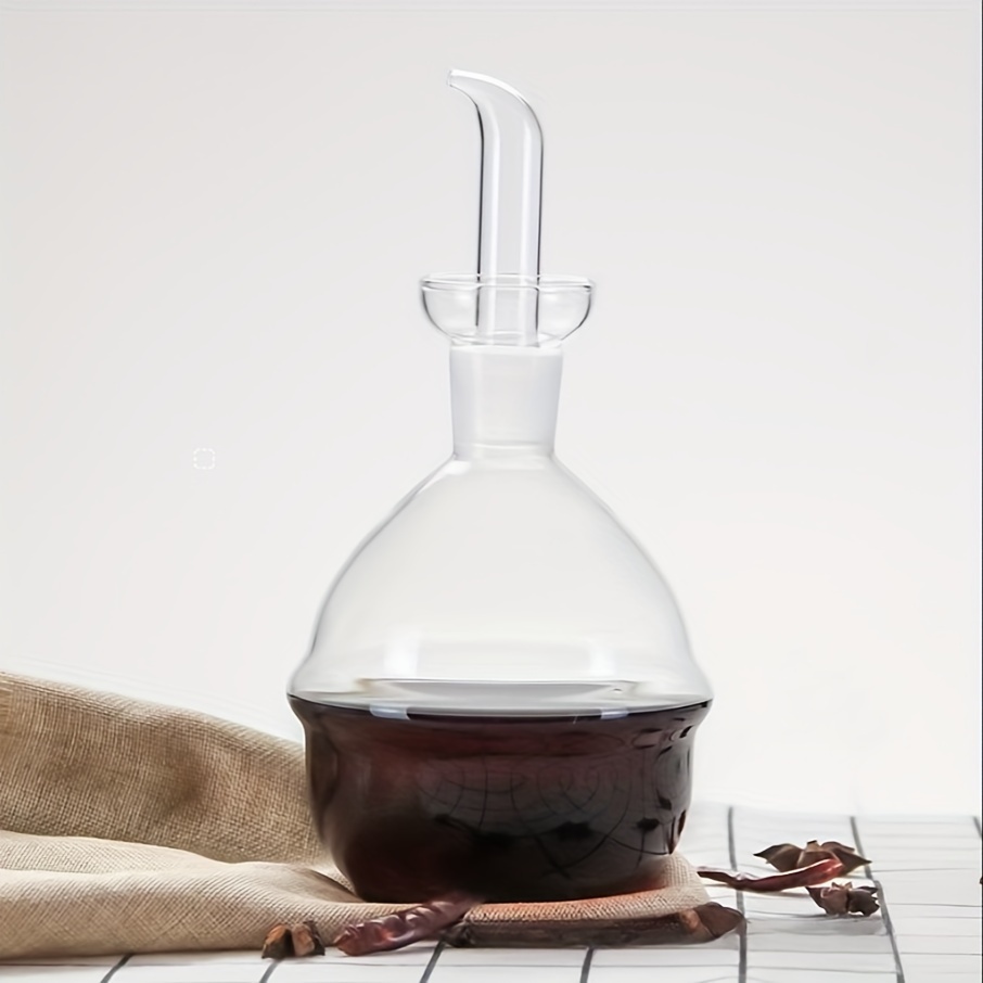 TORIOX Olive Oil Bottle Dispenser,200ml Diamond Shape Bottle Oil Pot,  Leakproof Vinegar Dispenser,Drip Free Clear Oil Pot Oil Container :  : Home & Kitchen