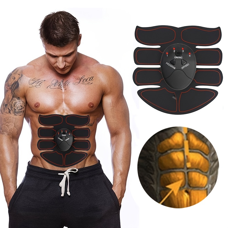 

Tone Your Abs, Buttocks & Hips At Home With 1pc Ems Muscle Stimulator Massager 8-abdominal!