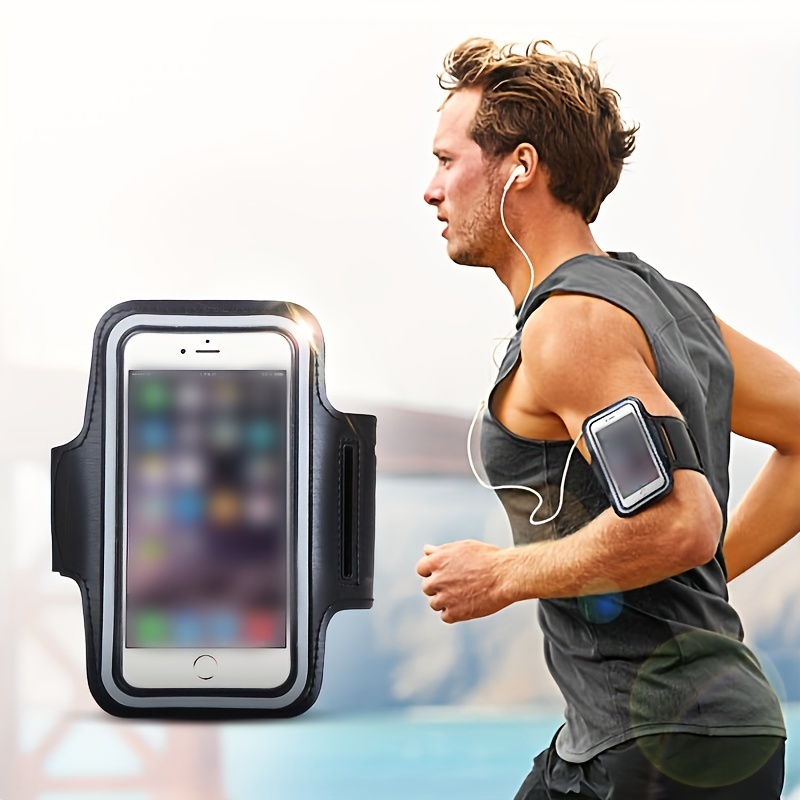 Funda deportiva resistente al agua para correr, bolsa de entrenamiento con  soporte para teléfono móvil para Iphone, bolso de brazo, bandas para
