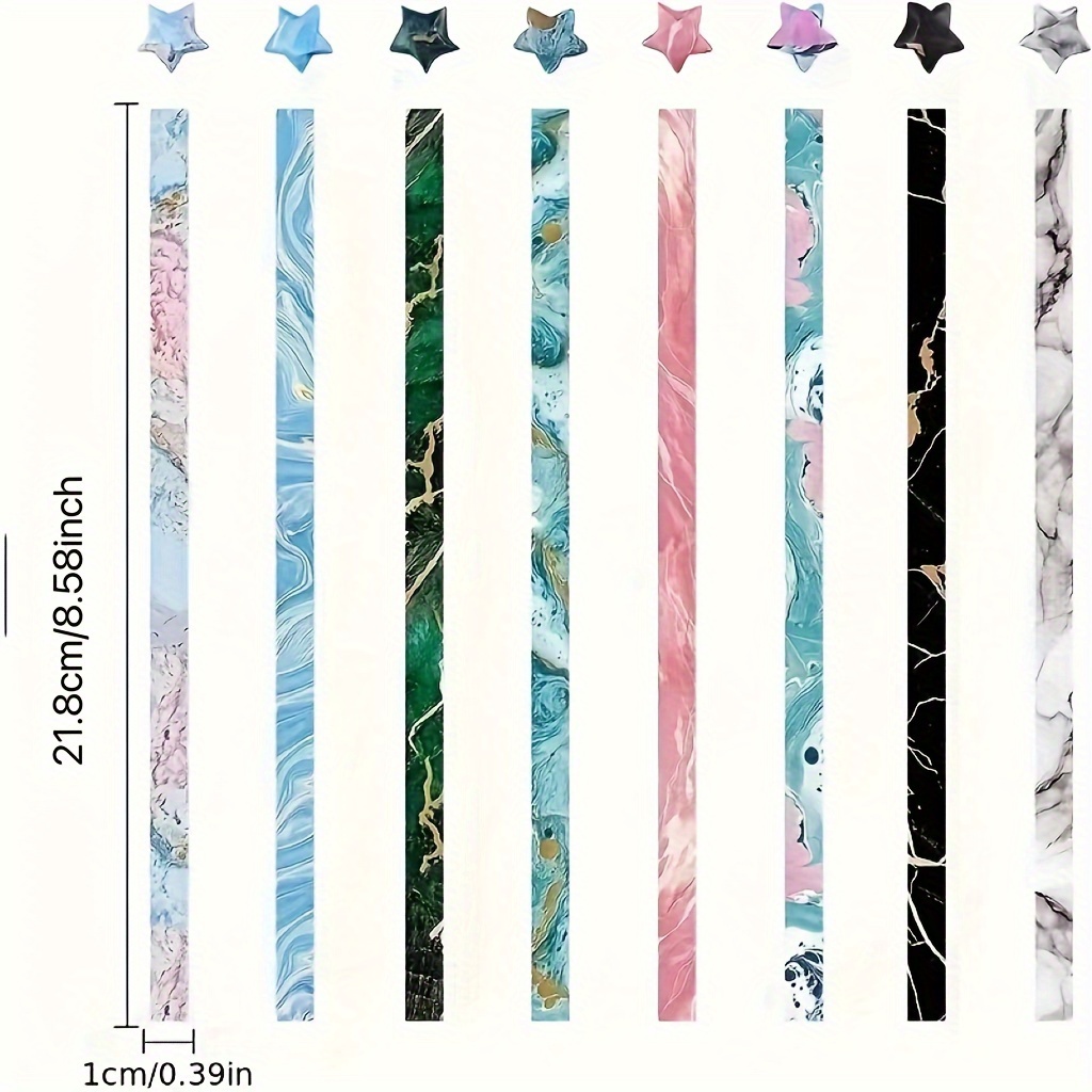 Origami Stars Paper 8 Different Designs Of Beautiful Paper - Temu