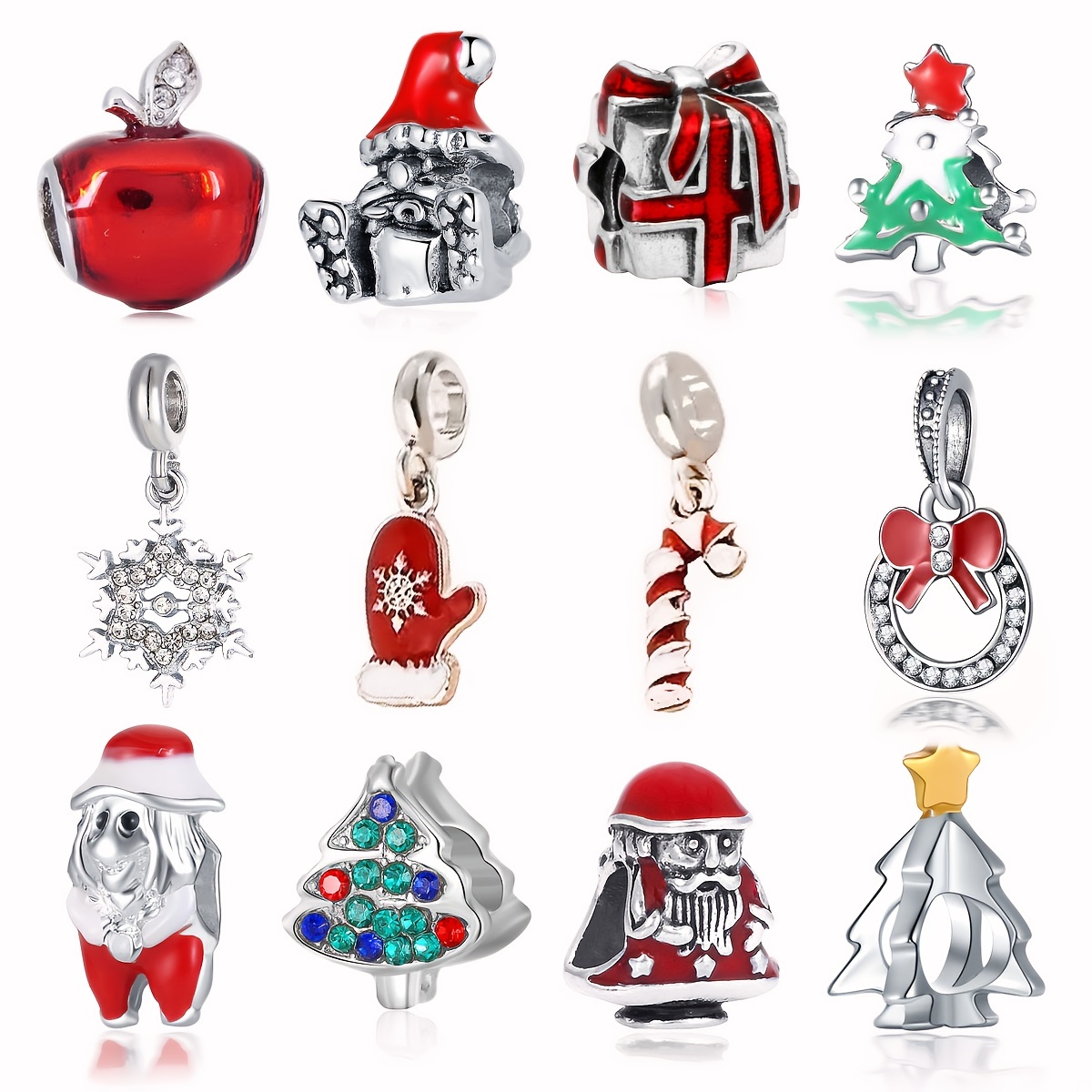 Cute Christmas Charms Pendants Xmas Santa Claus - Temu