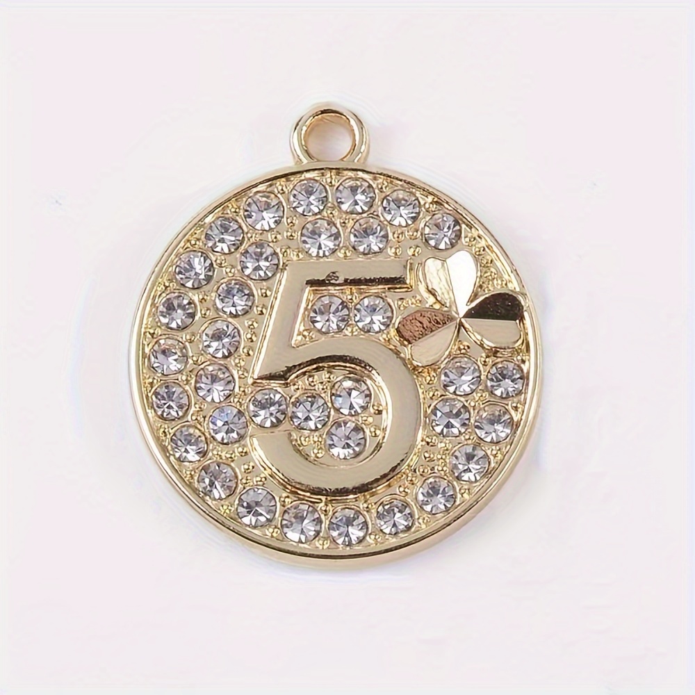 0 9 Alloy Pendant Vintage Number Charms Accessories Craft - Temu