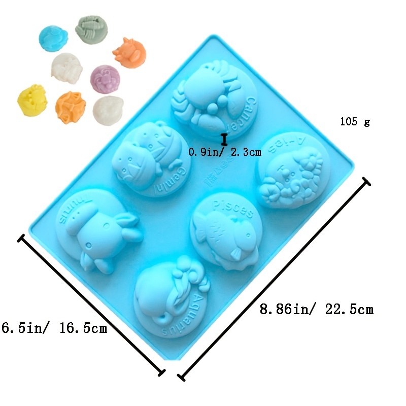 Stampo Set 10 Biscotti 3D 2-3cm, Stampi in Silicone