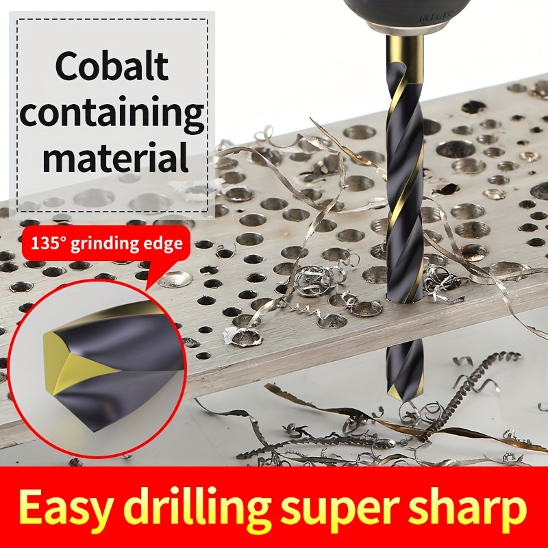M35 5% Cobalt Metric Drill Bits Set (1mm ) Straight Shank - Temu