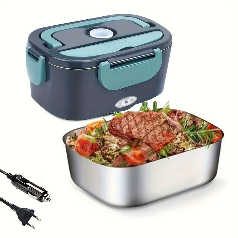 1.2L Car Electric Lunch Boxs 304 Stainless Steel Waterless Heating