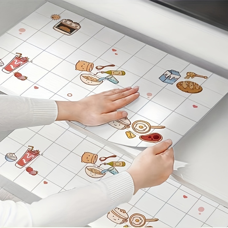 Paper Cartoon Self Adhesive Wallpaper For Kitchen Decor