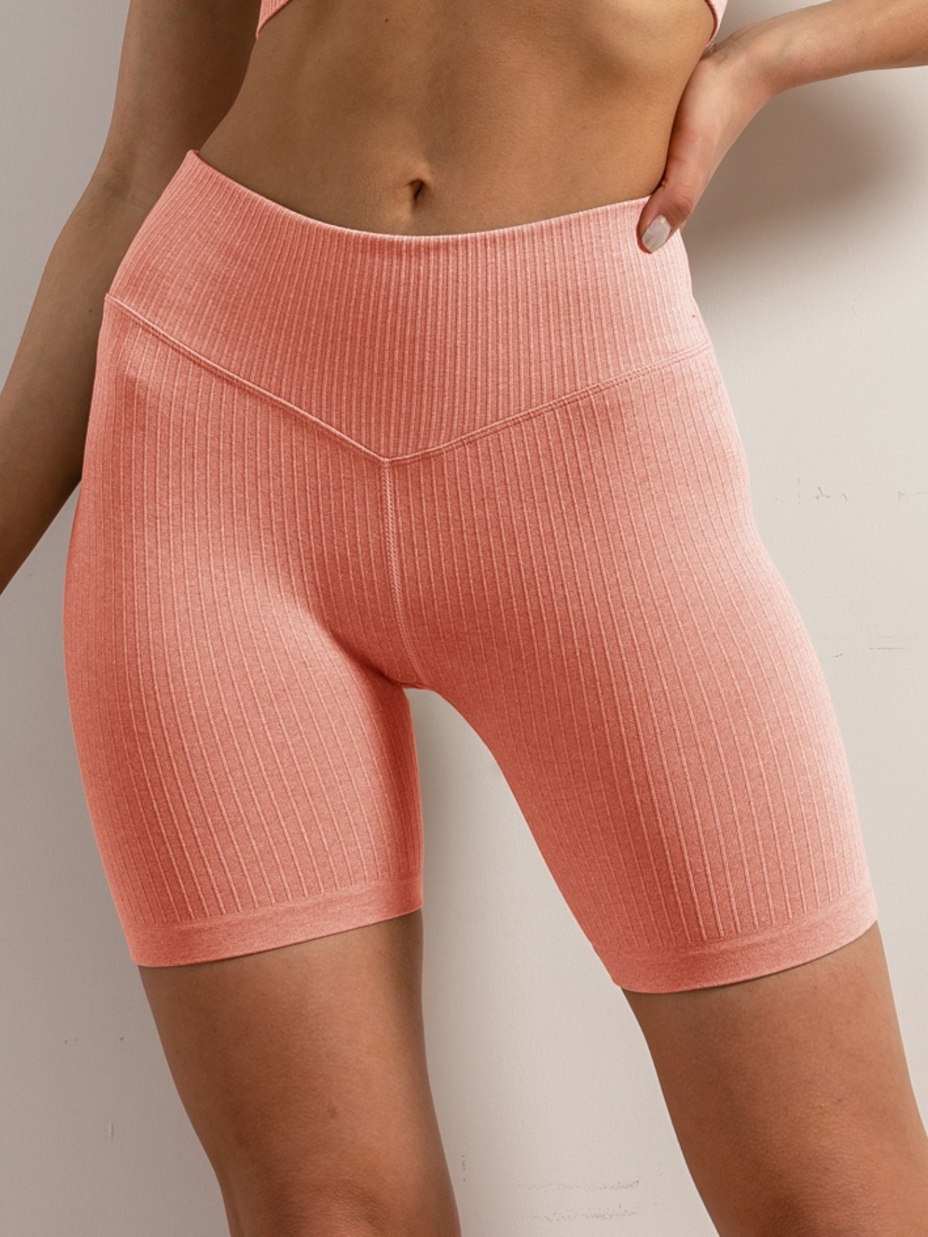 3 Uds Pantalones Cortos Deportivos De Yoga De Color Sólido - Temu